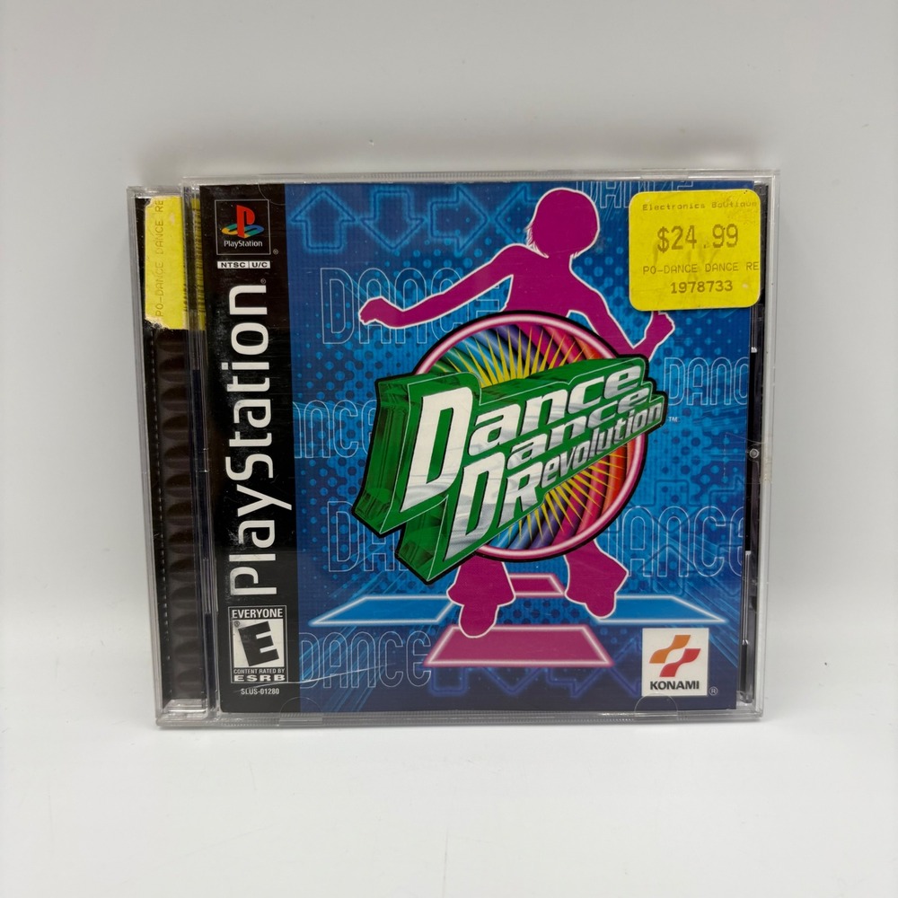 Konami Dance Dance‎ Revolution PlayStation 1 PS1 Pink Good SLUS-01280